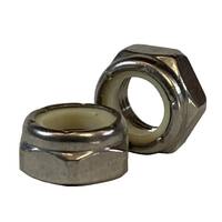 NTE14S 1/4"-20 Thin Nylon Insert Locknut, (NTE), Coarse, 18-8 Stainless